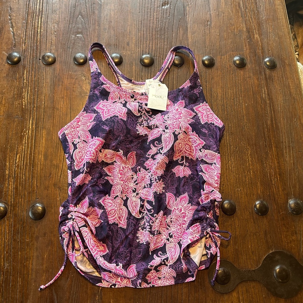 Floral Pink and Purple Bikini by Modli